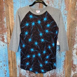 LuLaRoe Firework 4th of July Randy Top Size XS